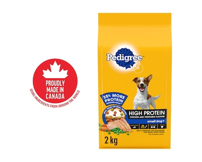 Pedigree High Protein Small Dog+ Adult Dry Dog Food Chicken And Vegetable Flavour - 2.0 KG