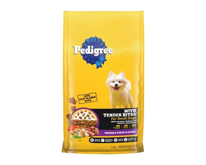 Pedigree Tender Bites Small Dog Dry Dog Food Chicken & Steak Flavour - 2.0 KG