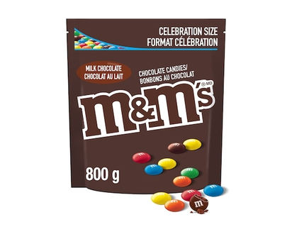 M&M's Milk Chocolate Candies, Pantry Size Share Bag - 800.0 G