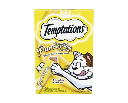 Temptations CREAMY PURRRR-ÉE Cat Treats, Chicken - 48.0 G