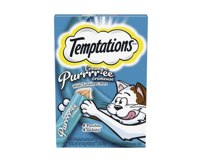 Temptations CREAMY PURRRR-ÉE Cat Treats, Tuna - 48.0 G