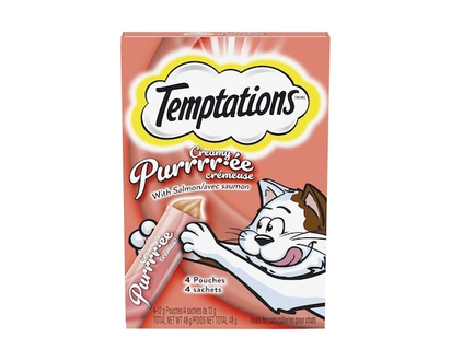Temptations CREAMY PURRRR-ÉE Cat Treats, Salmon - 48.0 G