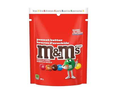 M & M's Bonbons au chocolat beurre d'arachide format à partager - 165 G