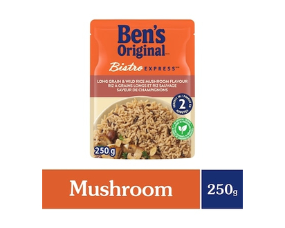 Bens BISTRO EXPRESS Long Grain & Wild Rice Mushroom Flavour - 250.0 G