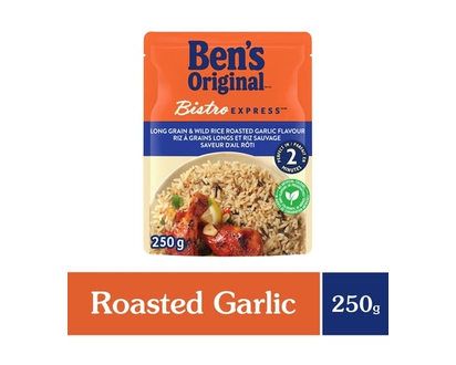 Bens BISTRO EXPRESS Long Grain & Wild Rice Roasted Garlic - 250.0 G