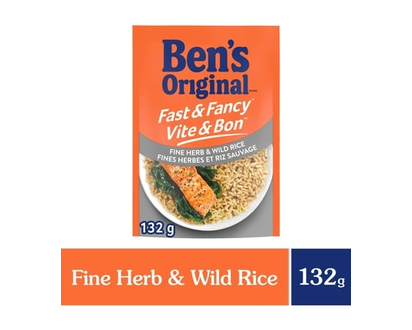 Bens FAST & FANCY Fine Herb & Wild Rice - 132.0 G