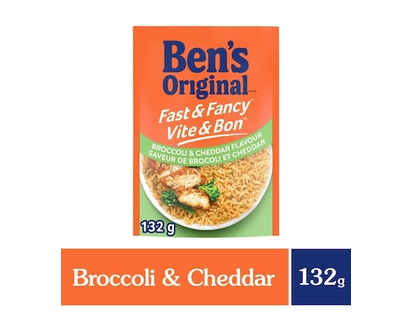 Ben's Original Seasoned Rice Side Dish Broccoli & Cheddar Flavour - 132 G