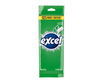 Wrigley’s Excel Menthe verte, gomme à mâcher sans sucre - 3.0 EA