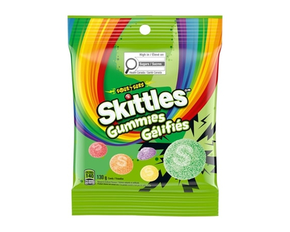 Skittles Sour Gummies Chewy Candy - 130.0 G