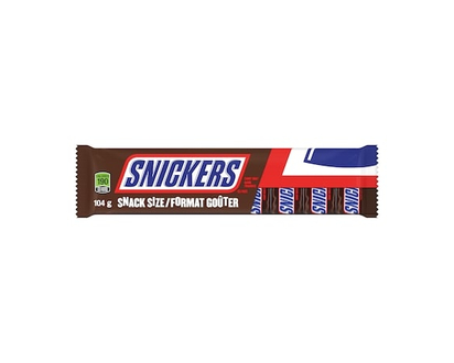 Snickers Barre friandise format goûter - 104 G