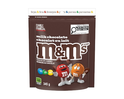 M & M's Bonbons au chocolat chocolat au lait format familial - 345 G