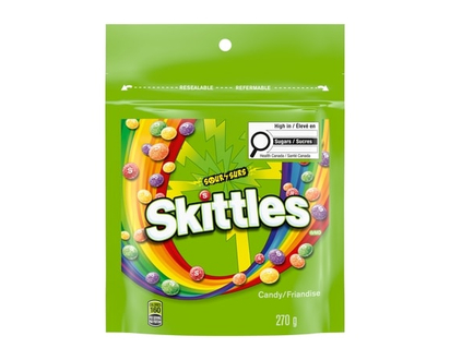 Skittles Sour Chewy Candy, Bag - 270.0 G