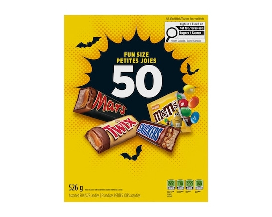 Mars Halloween Chocolate Candies, Assorted Fun Size, 50 Count - 526.0 G