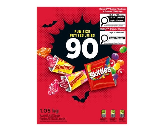 Mars Fruity Halloween Fun Size Candies, 90 count - 1050.0 G