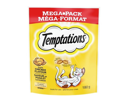 Temptations Tasty Chicken Flavour Adult Cat Treats - 180.0 G