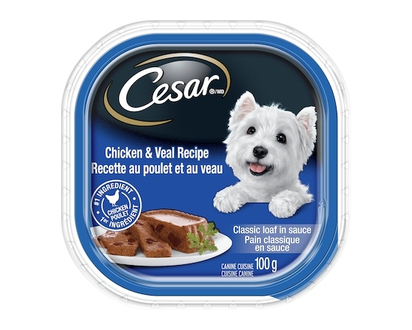 Cesar Classic Loaf In Sauce Chicken & Veal Tray - 100.0 G