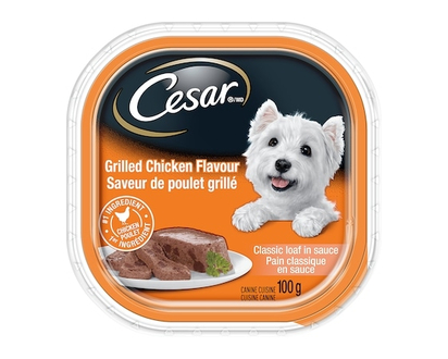 Cesar Classic Loaf in Sauce Grilled Chicken Adult Wet Dog Food - 100.0 G