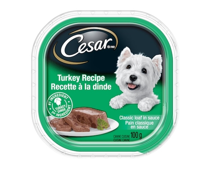 Cesar Classic Loaf in Sauce Turkey Recipe Wet Dog Food - 100.0 G