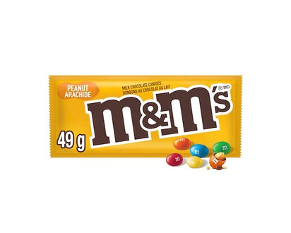M&M's Peanut Milk Chocolate Candies, Bag - 49.0 G