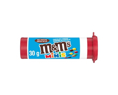 Bonbons au chocolat au lait MINIS, tube - 30.0 G