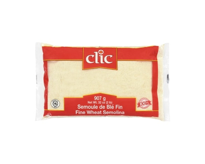Clic Wheat Semolina, Fine - 907.0 G