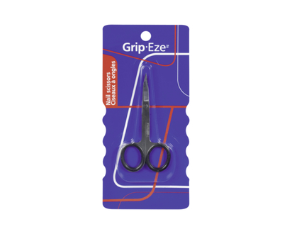 Grip Eze Nail Scissors with Rubber Grip - 1.0 EA