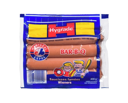 Hygrade Saucisses fumées barbecue - 450.0 G