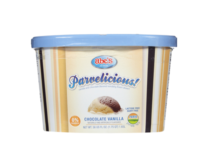 abes Kosher Dairy Free Frozen Dessert, Chocolate Vanilla - 1.65 L