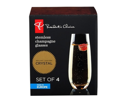 President's Choice Stemless Champagne Glass - 1.0 EA