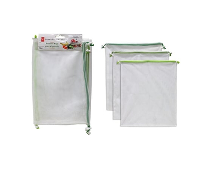 President's Choice Reusable Produce Bag, Set of 3 - 1.0 EA