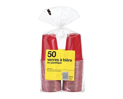 No Name 18.5Oz Red Beer Cups 50Ct. - 1.0 EA
