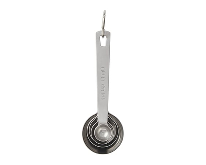 President's Choice Stainless 5pcs measuring Steel Measuring Spoon Set - 1.0 EA
