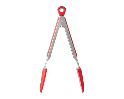 Everyday Essentials Non-Stick Silicone Tip Tongs - Red - 1.0 EA
