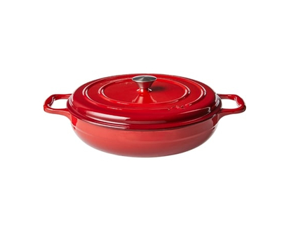 President's Choice Enameled Cast Iron Braiser 3.5 Quart, Red - 1.0 EA
