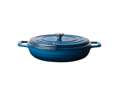 President's Choice President's Choice Enameled Cast Iron Braiser 3.5 Quart, Blue - 1.0 EA