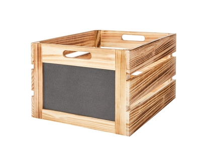Life at Home Caisse de rangement en bois avec tableau, 12,5 po x 15 po (31,8 cm x 38,1 cm) - 1.0 EA