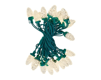 Faceted Pine Cone LED Lights 50 Count - Warm White - 1.0 EA