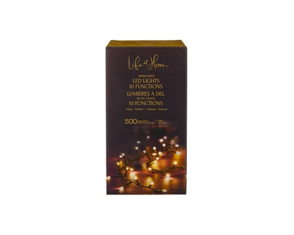 Life at Home LED Lights 500 Count - Warm White - 1.0 EA