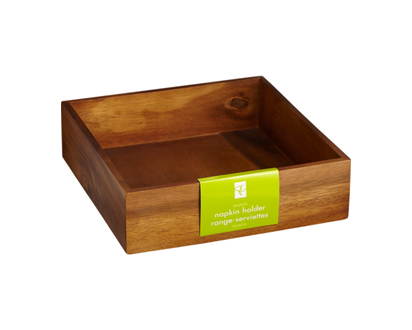 President's Choice Acacia Napkin Holder, 8-Inch - 1.0 EA