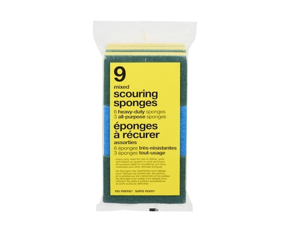 No Name Heavy-Duty & All-Purpose Mixed Scouring Sponges - 9.0 EA
