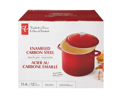 President's Choice Enameled Carbon Steel Stock Pot - 1.0 EA
