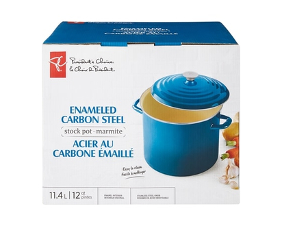 President's Choice Enameled Carbon Steel Stock Pot - 1.0 EA