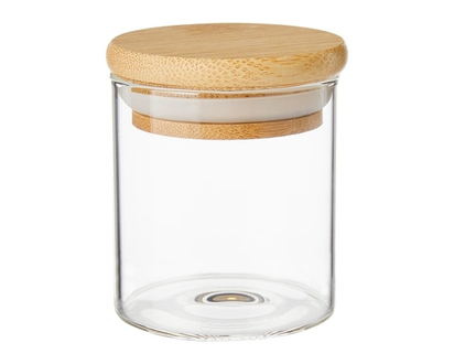 President's Choice 90 ml Glass Spice Jar with Bamboo Lid - 1.0 EA