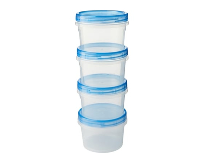 No Name Twist Lid Small Containers 500 mL, 4-pack - 4.0 EA