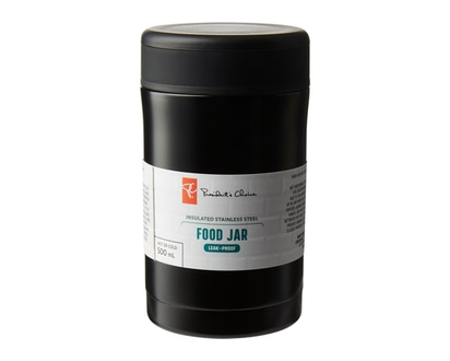 President's Choice 500ml Food Jar, Black - 1.0 EA