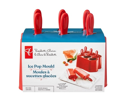 President's Choice Ice Pop Mould Red - 6.0 EA