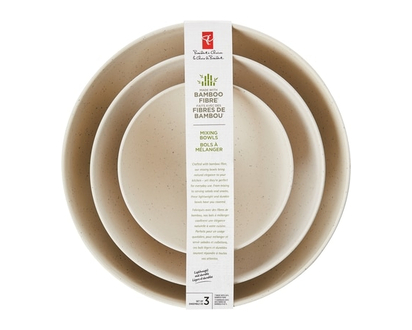 President's Choice Made with bamboo fibreâ€ mixing bowls - 1.0 EA