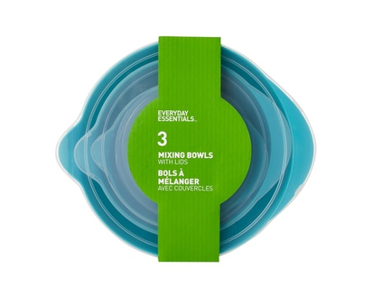 Everyday Essentials 3 Piece Bowl Set with Lids - 1.0 EA