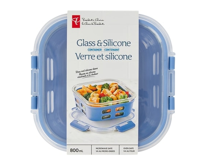 President's Choice Glass & Silicone Container - 800ml - 1.0 EA