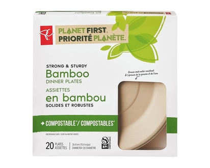 President's Choice Planet First Bamboo Dinner Plates - 20.0 EA